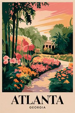 Atlanta, Georgia by Poster Art Shop