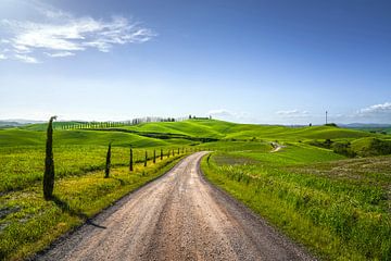 Route van de Via Francigena in Toscane van Stefano Orazzini