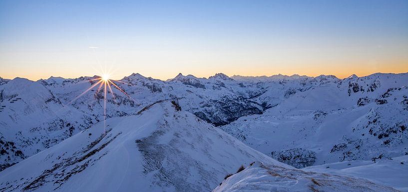 Sunset in the Radstädter Tauern by Christa Kramer