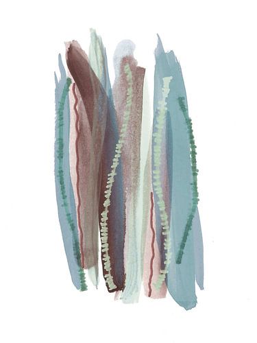 Aardse abstracte penseelstreken