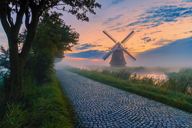 Sunrise at the Crimson Mill by Henk Meijer Photography