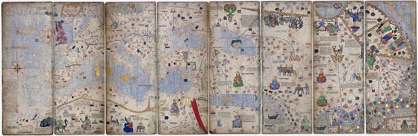 Atlas catalan (1375), Abraham Cresques par Des maîtres magistraux
