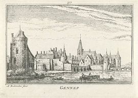 Abraham Rademaker, Ansicht von Gennep, 1727 - 1733 von Atelier Liesjes