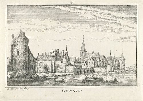 Abraham Rademaker, Vue de Gennep, 1727 - 1733