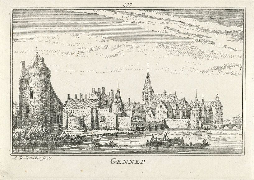 Abraham Rademaker, Ansicht von Gennep, 1727 - 1733 von Atelier Liesjes