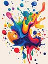 Colourful explosion of colour in rainbow tones by artefacti thumbnail