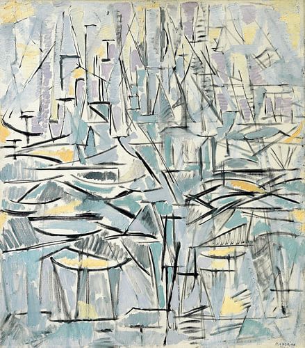 Komposition Nr. XVI, Komposition 1 (Baum) - Piet Mondrian