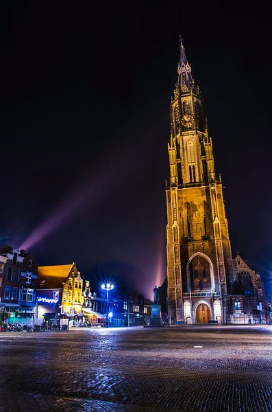 Neue Kirche im Mittelpunkt stehen, Delft von Ricardo Bouman Fotografie