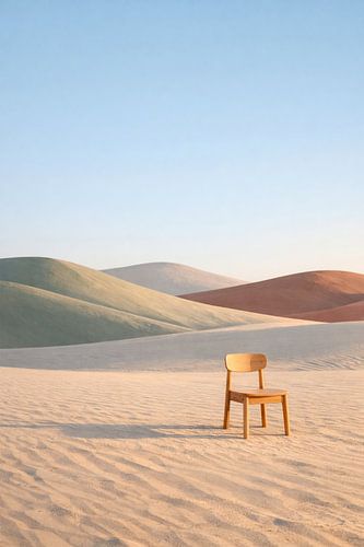 Nordic Desert Dunes Minimalist Landscape