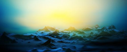 Sunset in the mountains