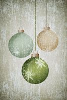 Boules de Noël style vintage avec cristaux de glace