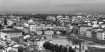 Florence Stadsgezicht met De Ponte Vechio van Joshua Waleson