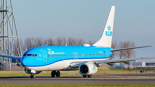 KLM Boeing 737-800 passagiersvliegtuig.