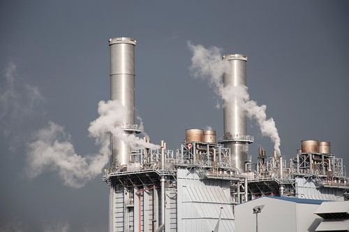 Schoorstenen in haven