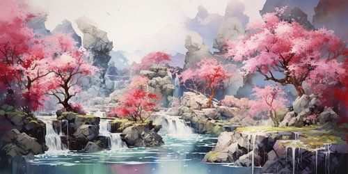 Very beautiful scenery with water and mountains