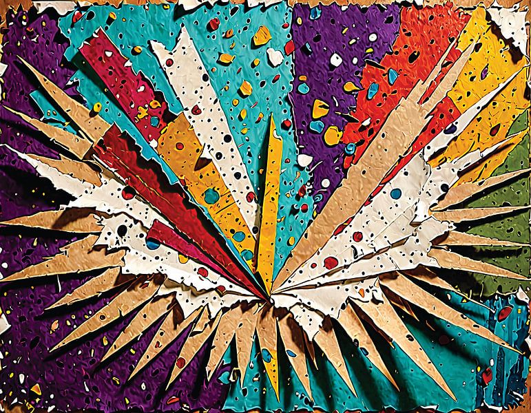 Collage abstrait par Timba Art