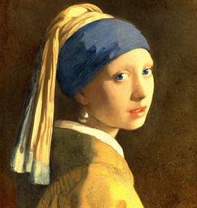 Das Mädchen mit dem Perlenohrring und den blauen Kontaktlinsen