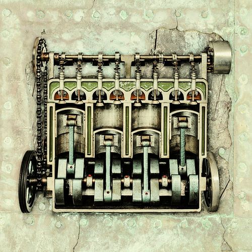 Het vintage Motorblok