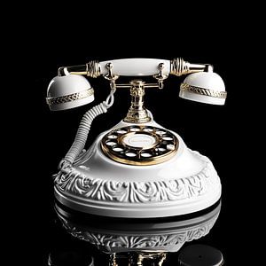 Altes Telefon klassisches Gold Luxusporträt