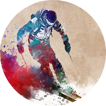 Ski sport kunst #ski #sport van JBJart Justyna Jaszke