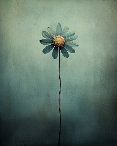 Lonely and fragile flower