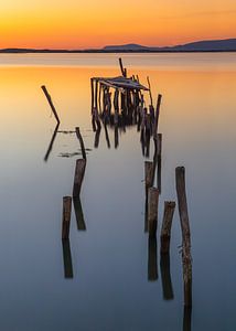 Verfallene Anlegestelle, Carrasqueira, Portugal