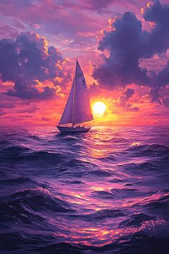 Sailboat sunset
