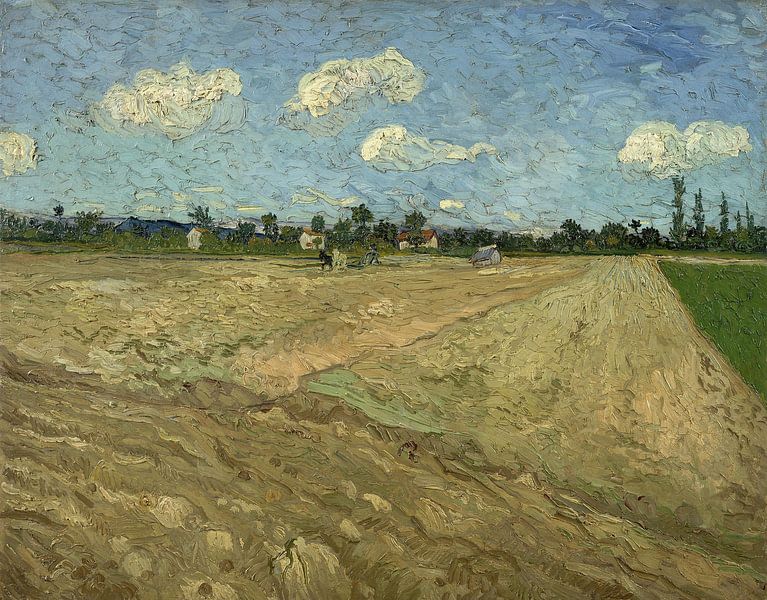 Vincent van Gogh. Geploegde akkers, 1888 van 1000 Schilderijen