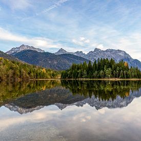 Karwendel with reflection by Teresa Bauer