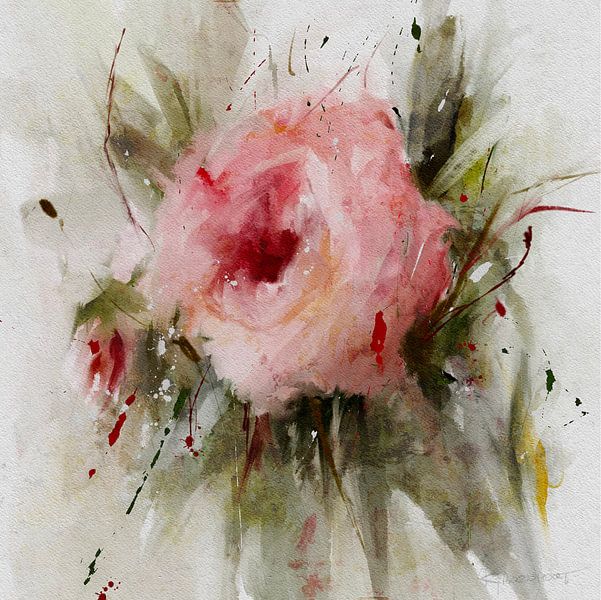 Letzte Rose von annemiek art