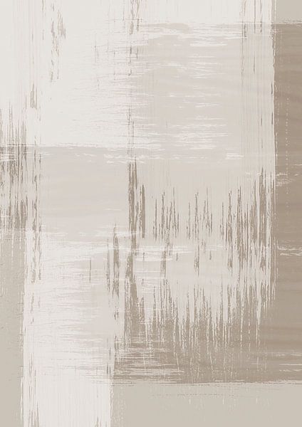 Surfaces 12 | Neutral Sand &amp; Beige Brush Stroke Abstract von Menega Sabidussi