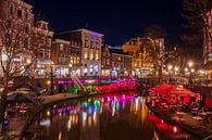Sfeervolle avondfoto aan de oude gracht in Utrecht van Rick van de Kraats thumbnail