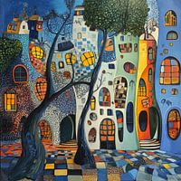 Märchenstadt Delft Blau