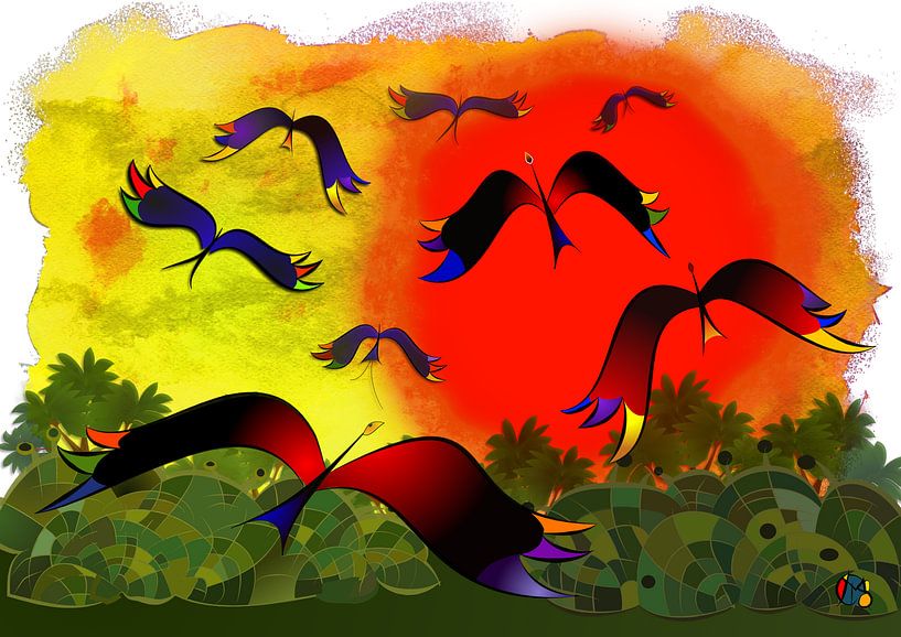 The late flight by Chris van Moorsel