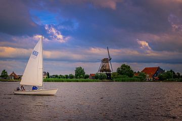 Sailing on the Langweerder Wielen by Sander Peters