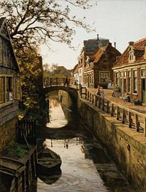 Het Wegje met het Bleiswijkstraatkanaal in Enkhuizen, Willem Bastiaan