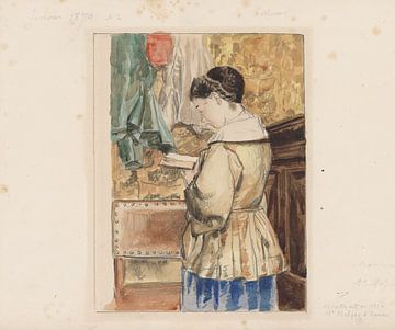 Henri De Braekeleer, Lezende vrouw van Atelier Liesjes
