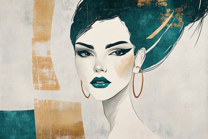 Eleganz in sanften Farbtönen von Poster Art Shop