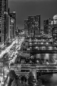 CHICAGO RIVER Brücken von Melanie Viola