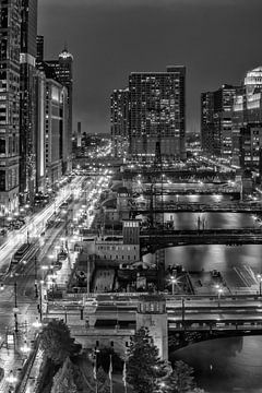 CHICAGO RIVER Bridges  van Melanie Viola