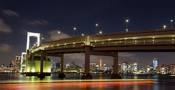 Tokyo Regenbogenbrücke über die Bucht in Tokyo von Marcel van den Bos