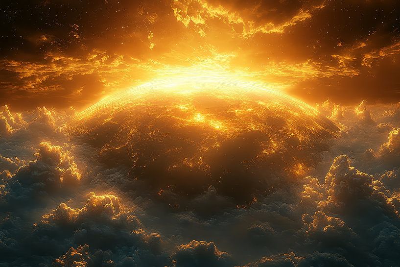 malerische spirituelle kosmische Landschaft von Egon Zitter