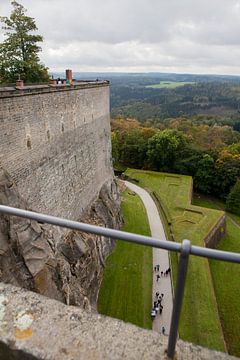 Uitzicht vanaf vesting Königstein van t.ART