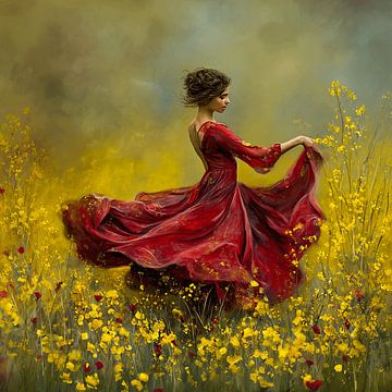 Tanz im Rapsfeld | Lady in Red