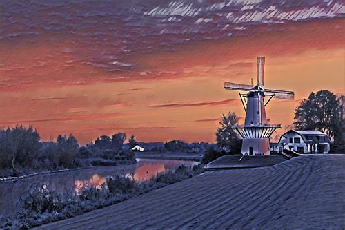 Mill the Butterfly painting