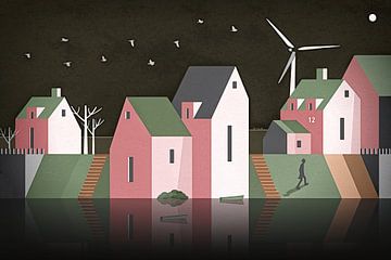 Soirée de repos sur la digue v1 sur Anna Marie de Klerk