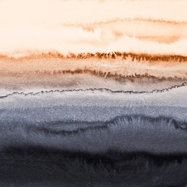 WITHIN THE TIDES Abstract Tranquil Landscape by Monika Strigel