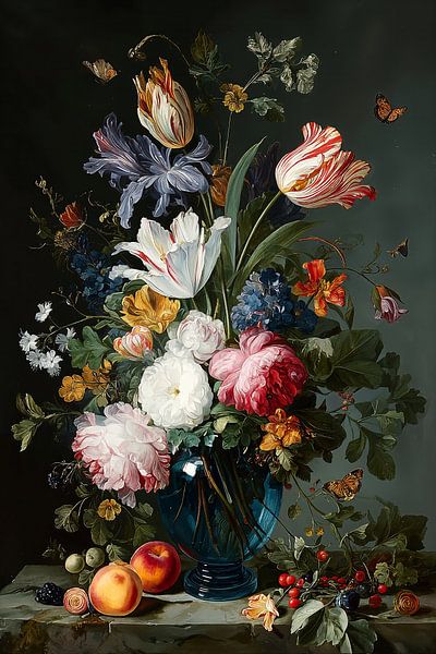 Tulipes, roses et fugacité n° 2 par Studio BB