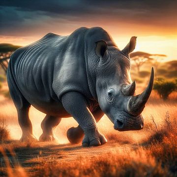 Neushoorn van Digital Art Nederland