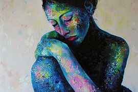 Frau | Sinnieren in bunter Einsamkeit